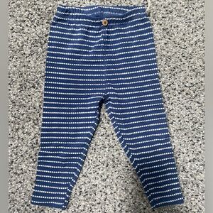 NWT Easy Peasy 18 month blue and white striped pants